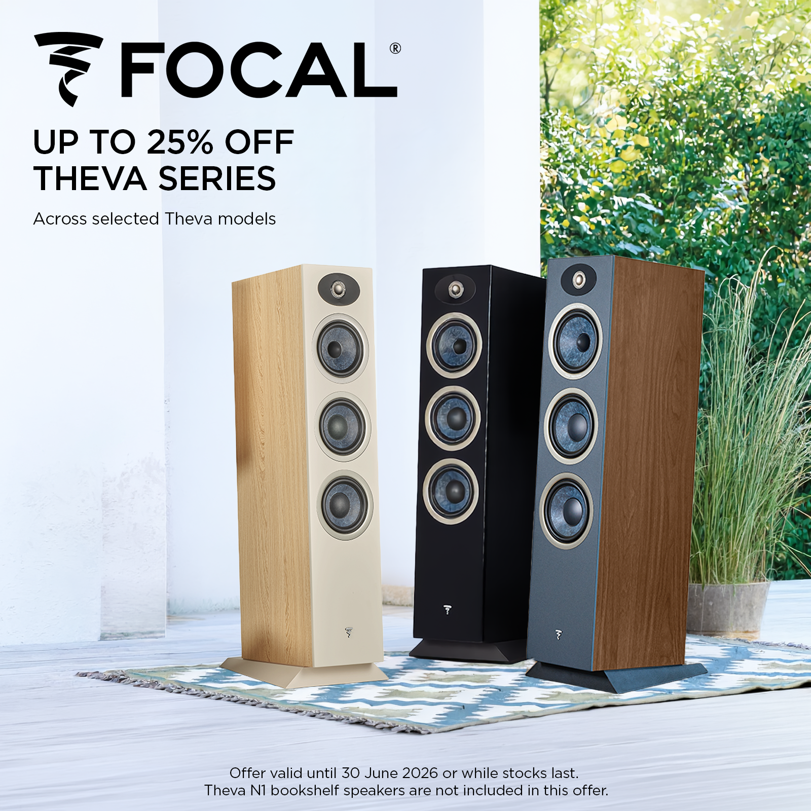 Up to 25% off selected Focal Theva Speakers