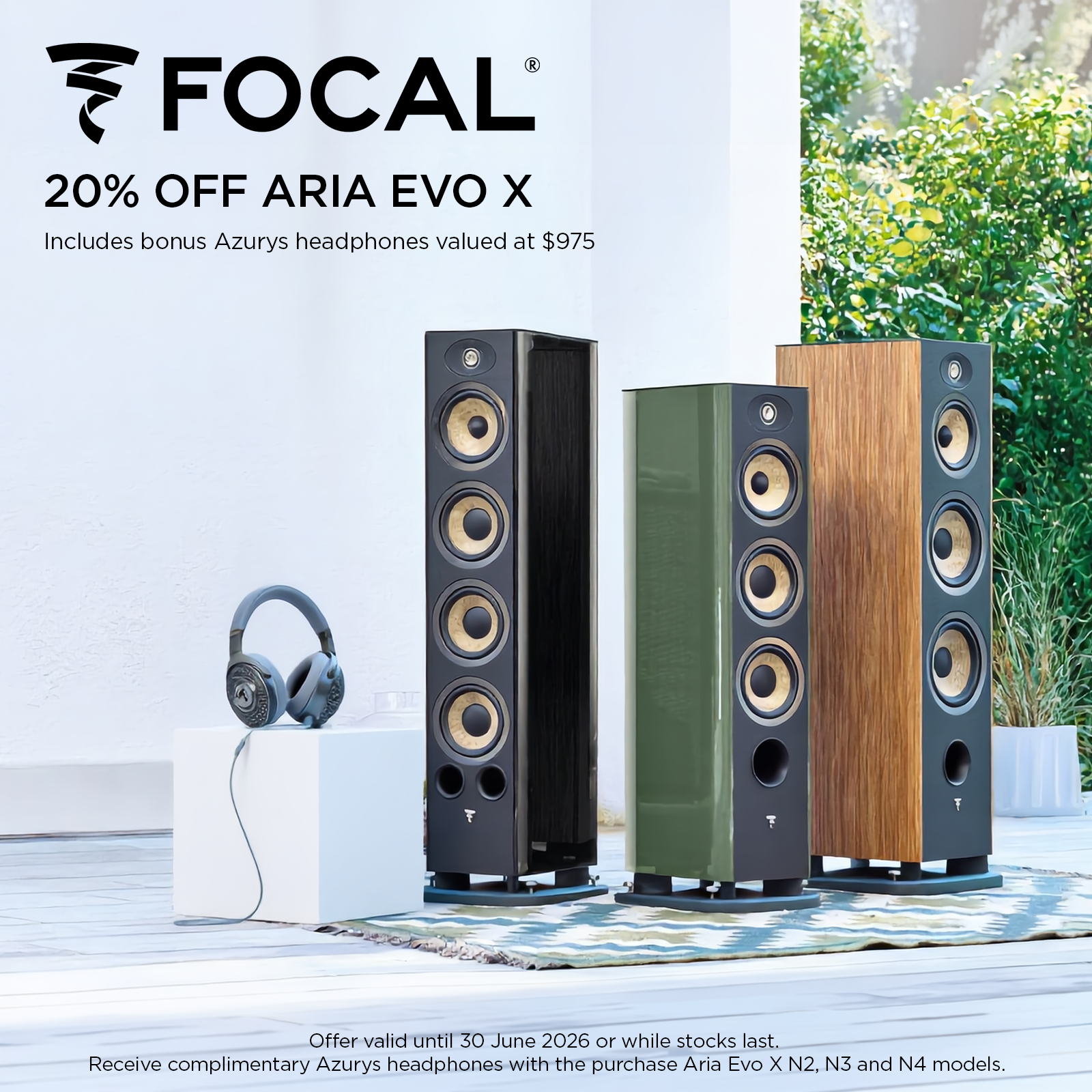 Up to 20% off selected Aria Evo X Speakers
