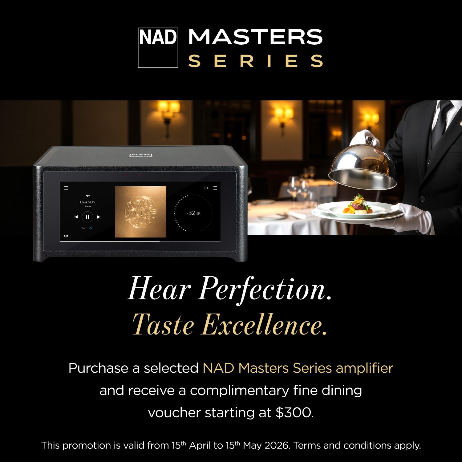 NAD Masters Fine Dining Offer
