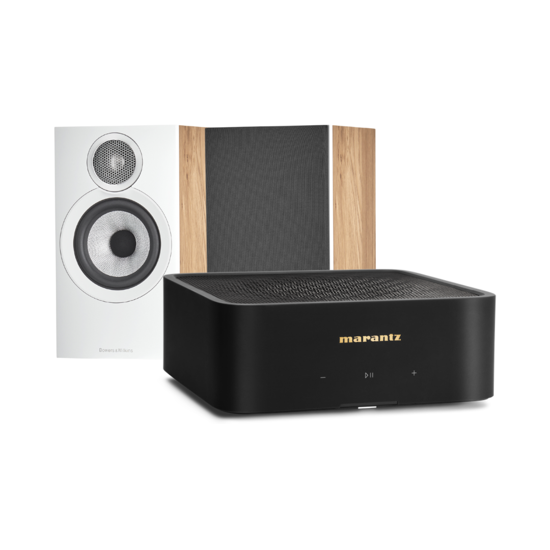 Bowers & Wilkins 607 S3 Bookshelf Speakers + Marantz M1 Bundle