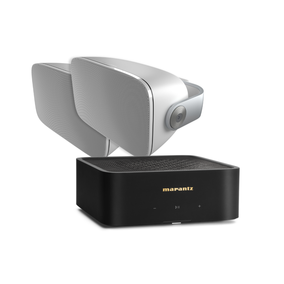 Bowers & Wilkins AM-1 Outdoor Speakers + Marantz M1