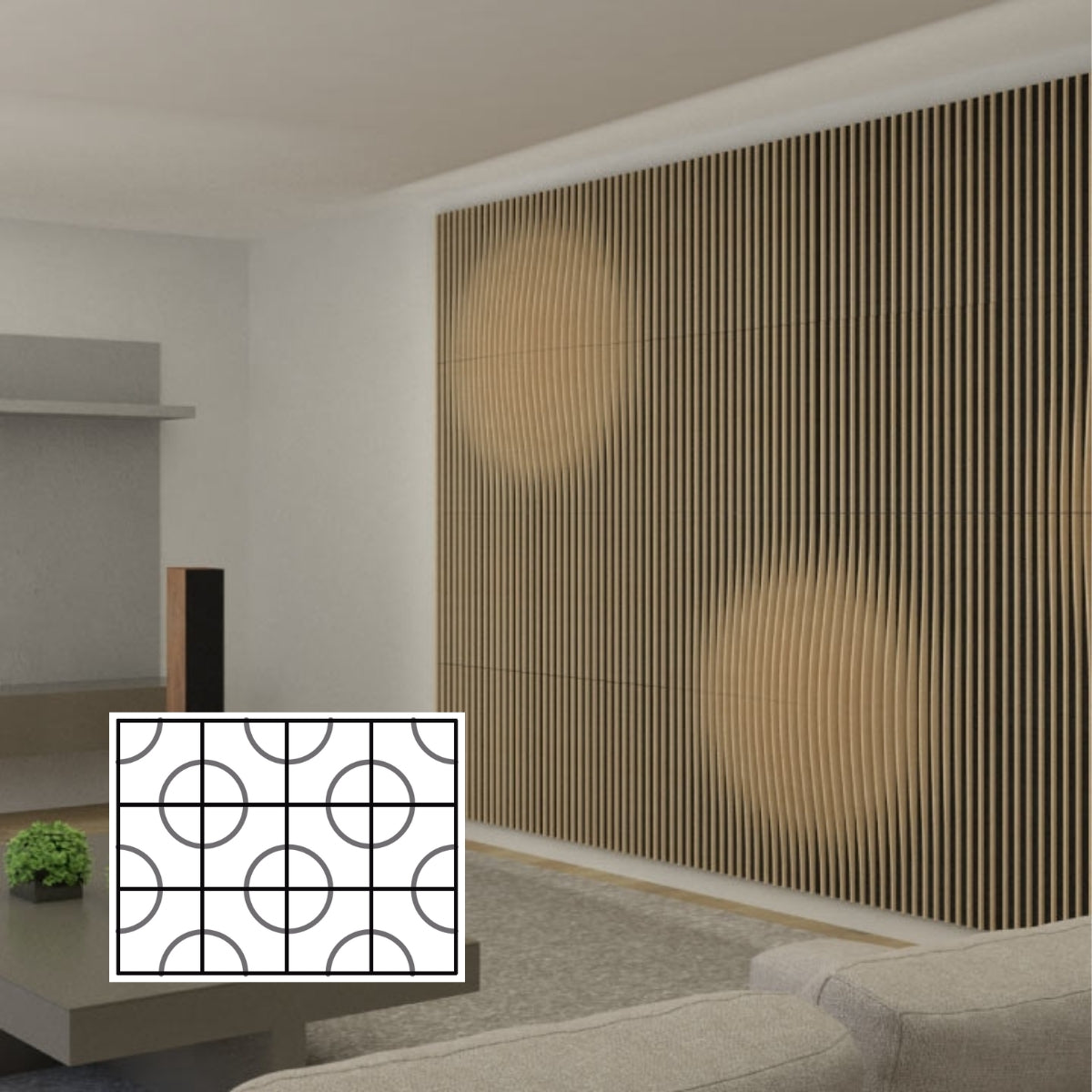 Artnovion Avalon Flow Hybrid Acoustic Absorber-Diffuser Array