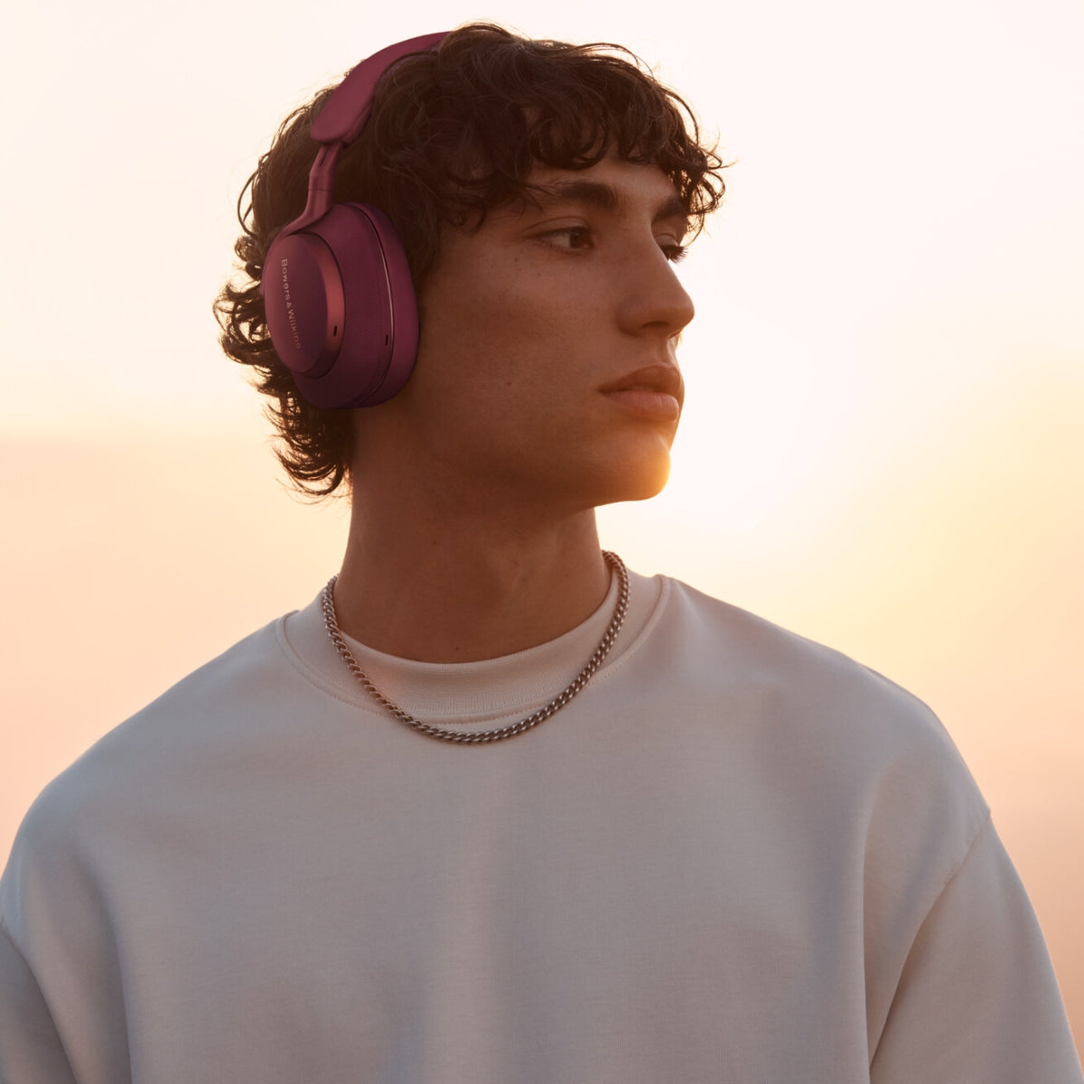 Bowers & Wilkins PX7 S2e Noise Cancelling Headphones #colour_ruby red