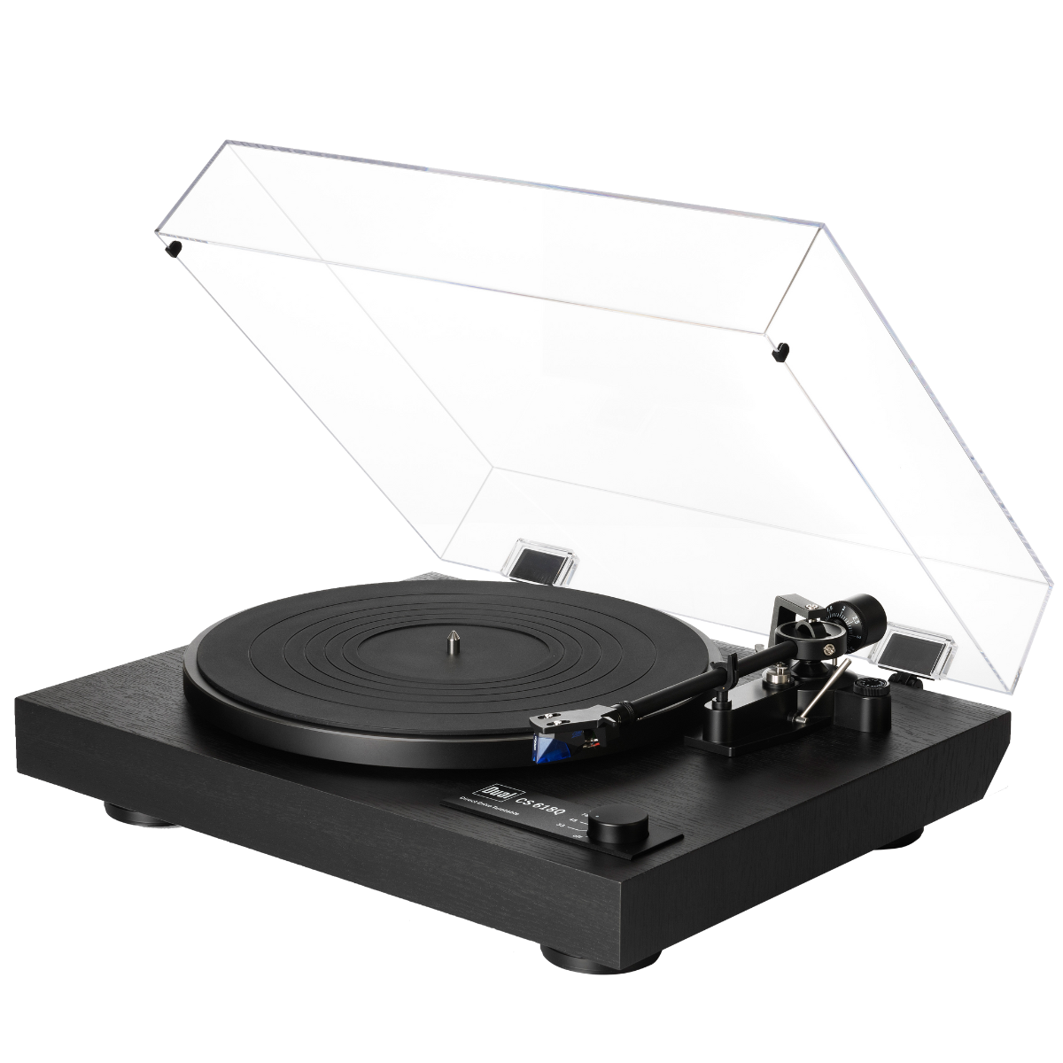 Dual cs618q direct drive turntable in black #colour_black wood