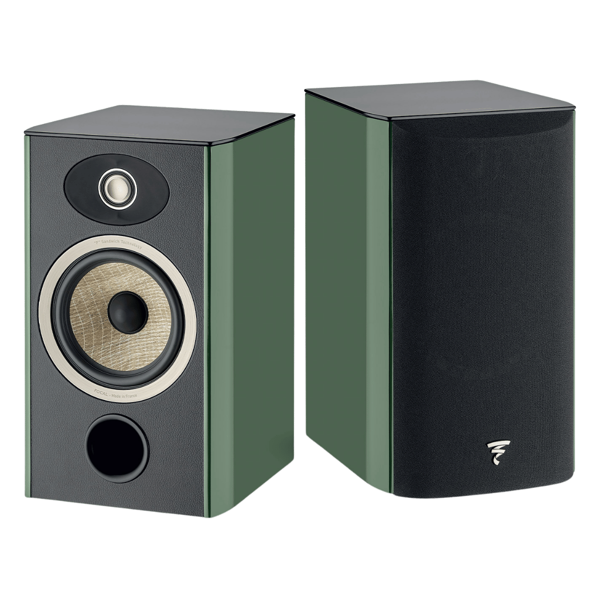 Focal Evo X Nº 1 Bookshelf Speakers Moss Green Hg #colour_Moss Green Hg