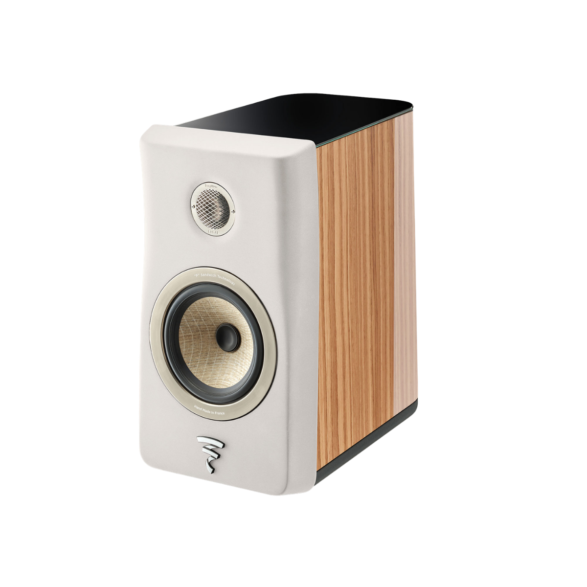 Focal Kanta N°1 2-way Bookshelf Speakers Walnut Hg Ivory Mat #colour_Ivory_Walnut #stands_None