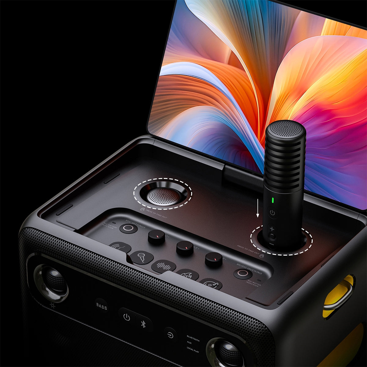 Ikarao Break X2 Portable 600W Karaoke Speakers with 10” Touch Screen Display | Ikarao | Break X2 | Ikarao Break X2 | Portable Karaoke Speakers
