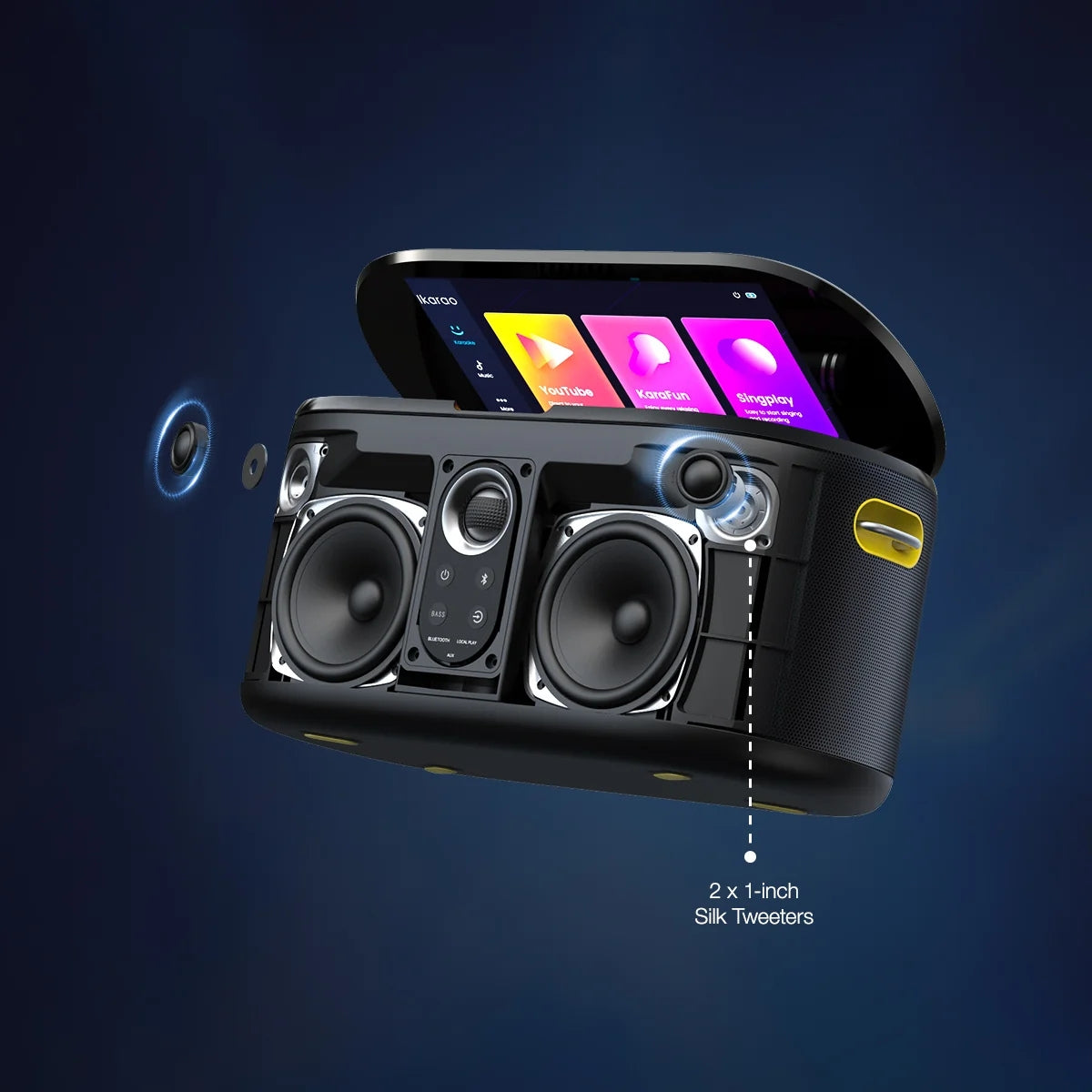 Ikarao Shell S1 Portable 300W Karaoke Machine 10” Lyrics Display | Ikarao | Shell S1 Portable | Ikarao Shell S1 Portable | Portable Karaoke Speakers