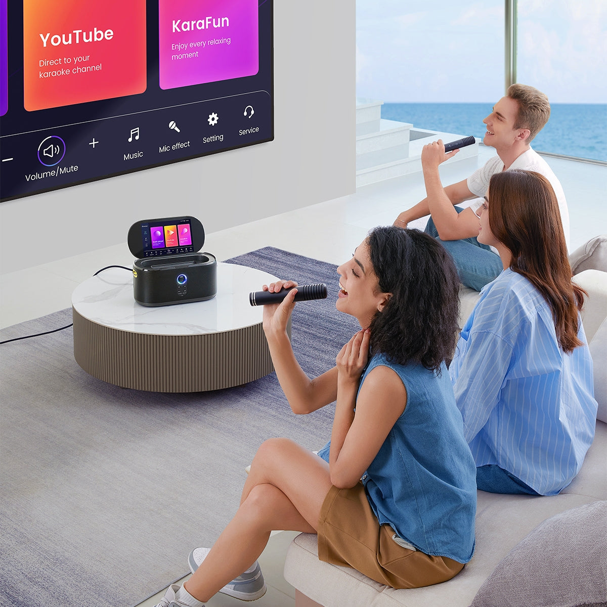 Ikarao Shell S1 Portable 300W Karaoke Machine 10” Lyrics Display | Ikarao | Shell S1 Portable | Ikarao Shell S1 Portable | Portable Karaoke Speakers