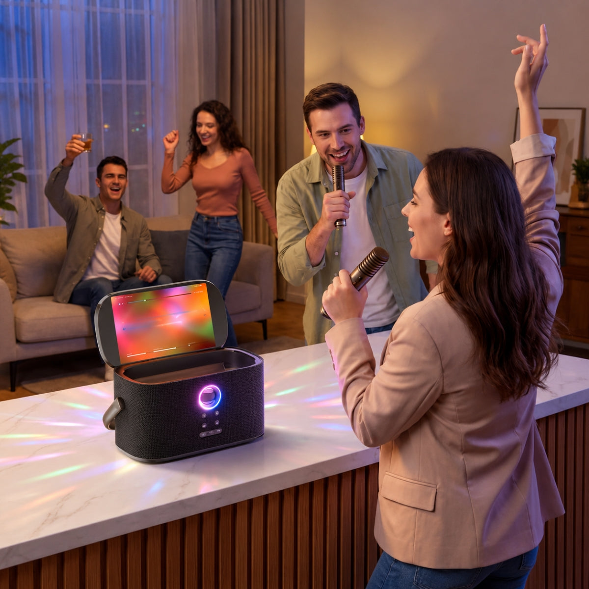 Ikarao Shell S2 Portable 140W Karaoke Speakers with 8” Touch Screen Display | Ikarao | Shell S2 Portable | Ikarao Shell S2 Portable | Portable Karaoke Speakers | Karaoke Speakers