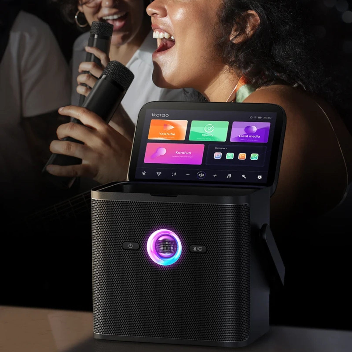 Ikarao Shell S3 Portable 80W Karaoke Speakers with 7” Lyrics Display | Ikarao | Shell S3 | Shell S3 Portable | Portable Karaoke Speakers | Karaoke Speakers