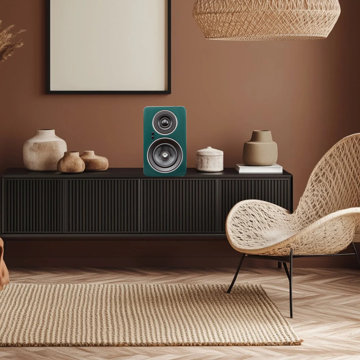 Jamo C705PA MKII Active Bookshelf Speaker Green High Gloss #colour_Green High Gloss