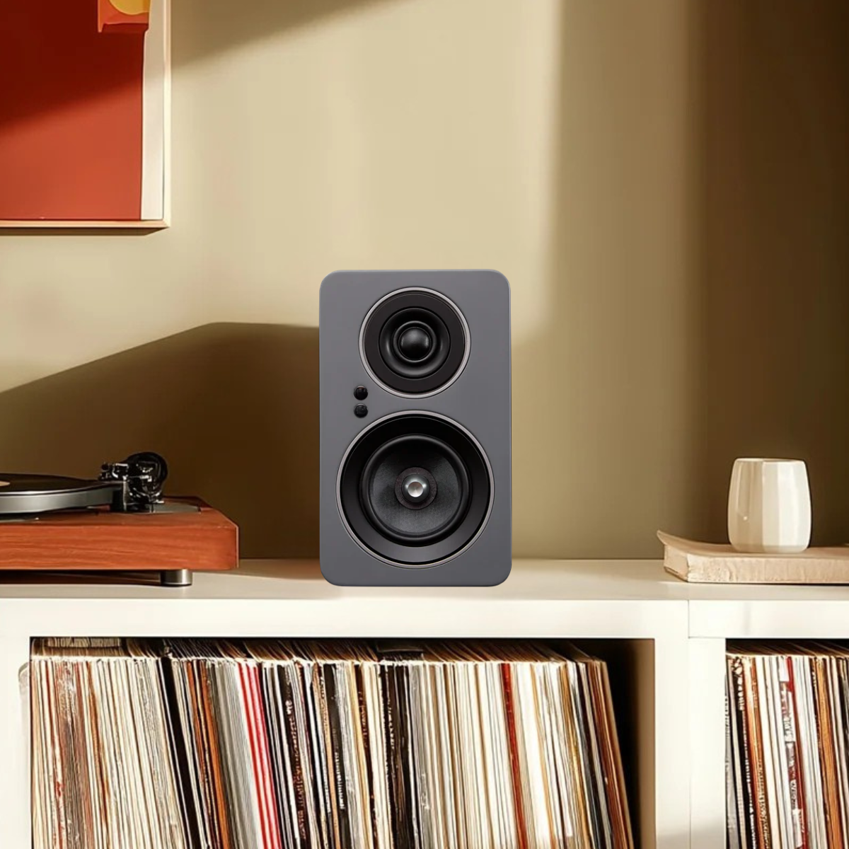 Jamo C705PA MKII Active Bookshelf Speaker Matte Grey #colour_Matte Grey