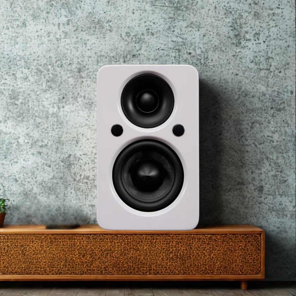 Jamo Mini MKII Active Bookshelf Speaker White High Gloss #colour_White High Gloss