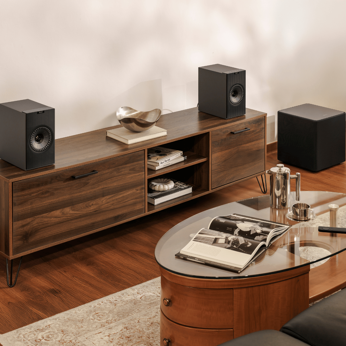 KEF Coda W Active Speakers #colour_Dark Titanium