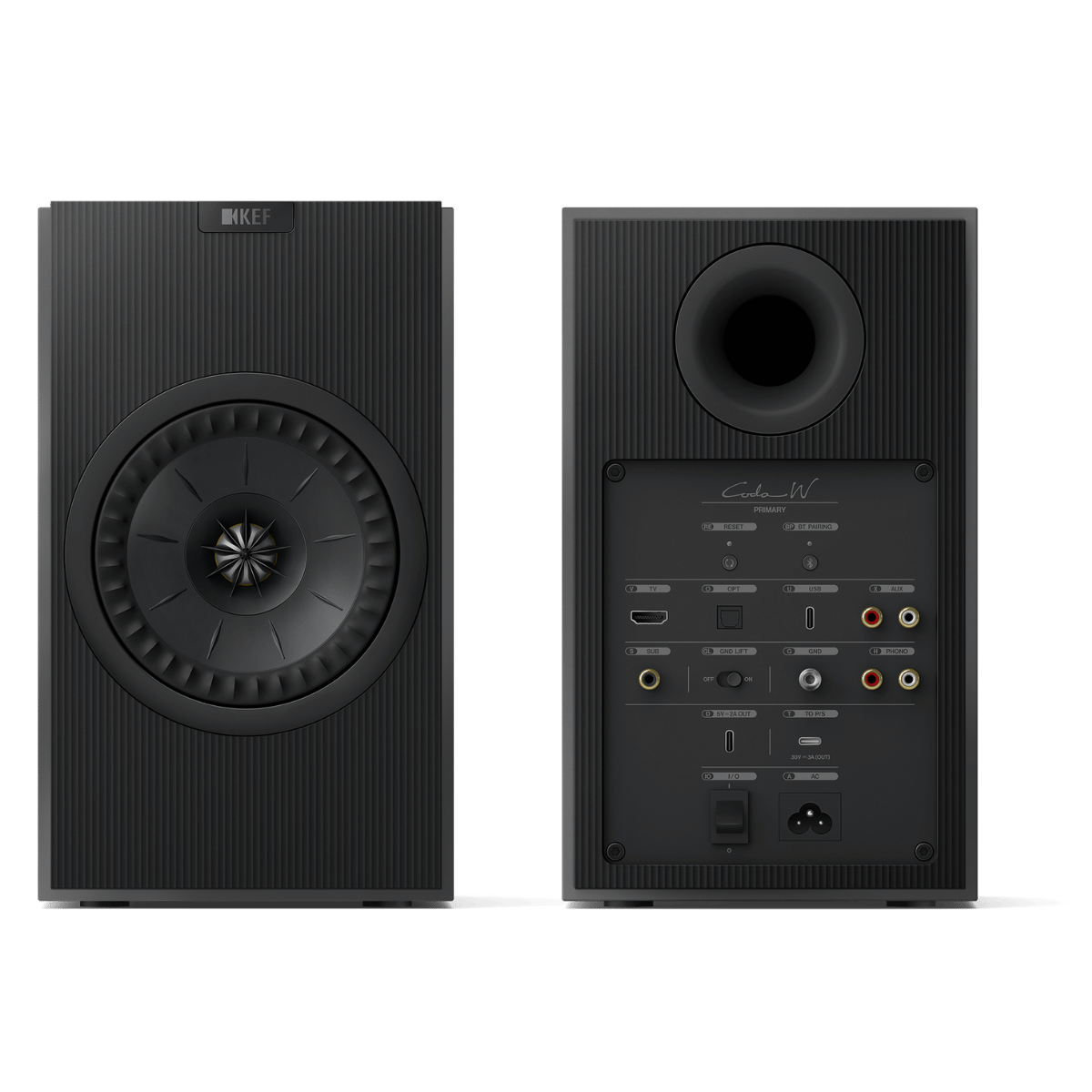 KEF Coda W Active Speakers #colour_Dark Titanium