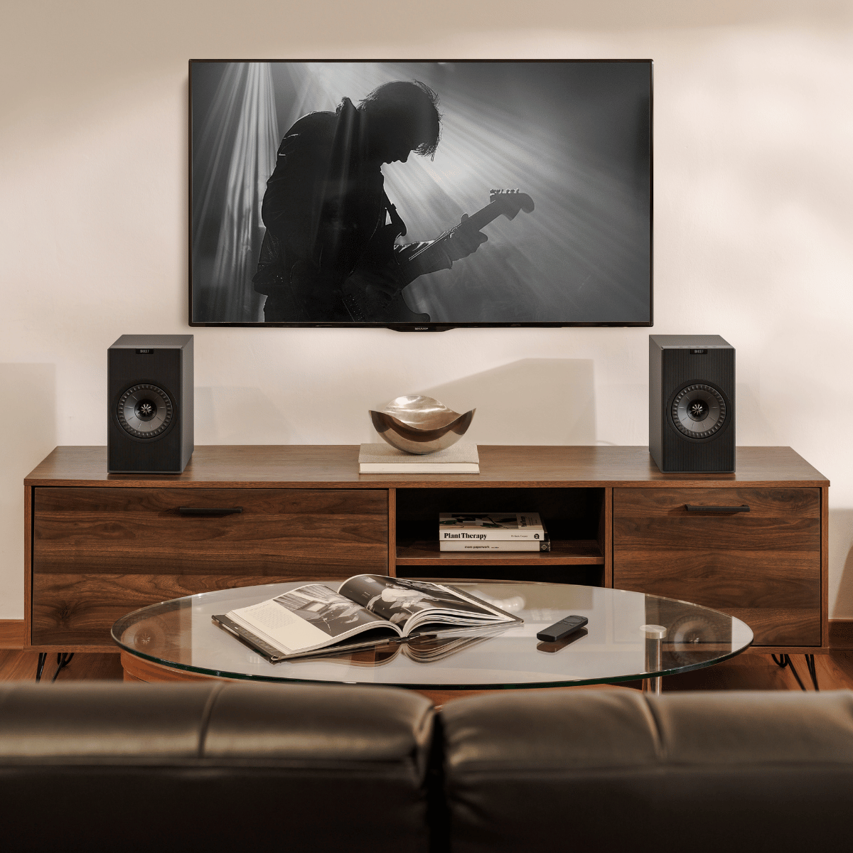 KEF Coda W Active Speakers #colour_Dark Titanium