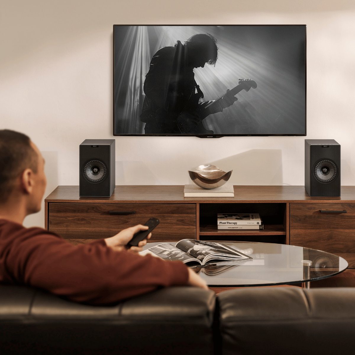 KEF Coda W Active Speakers #colour_Dark Titanium