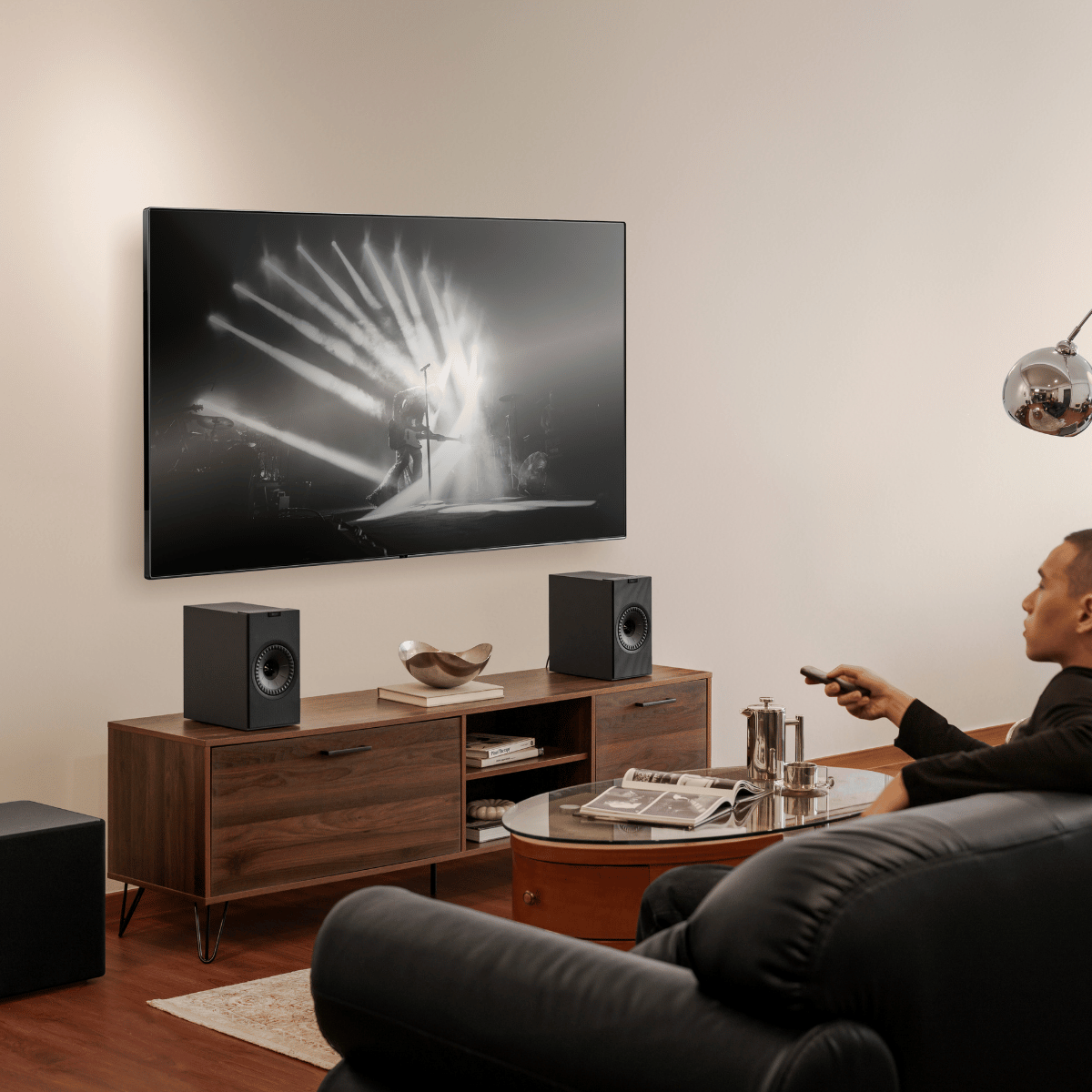 KEF Coda W Active Speakers #colour_Dark Titanium