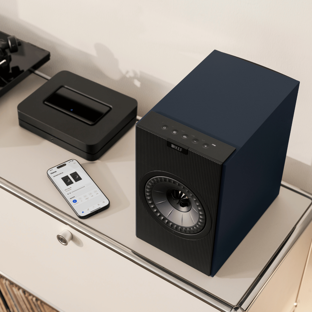 KEF Coda W Active Speakers #colour_Midnight Blue