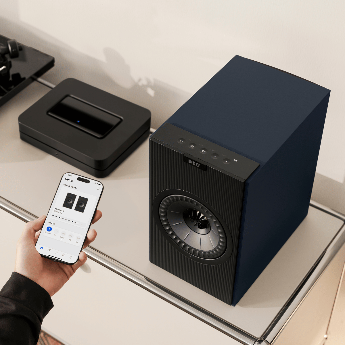 KEF Coda W Active Speakers #colour_Midnight Blue