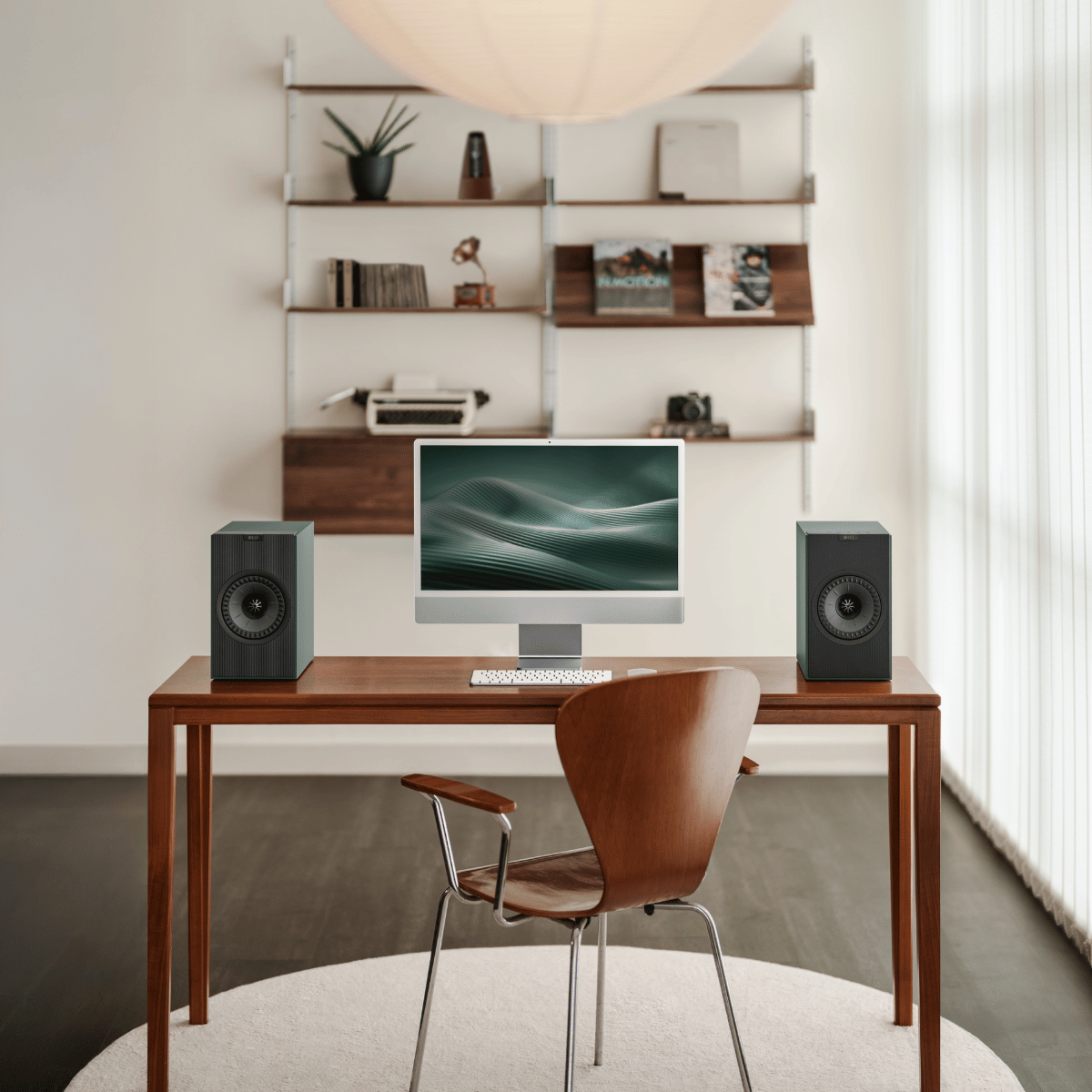 KEF Coda W Active Speakers #colour_Moss Green