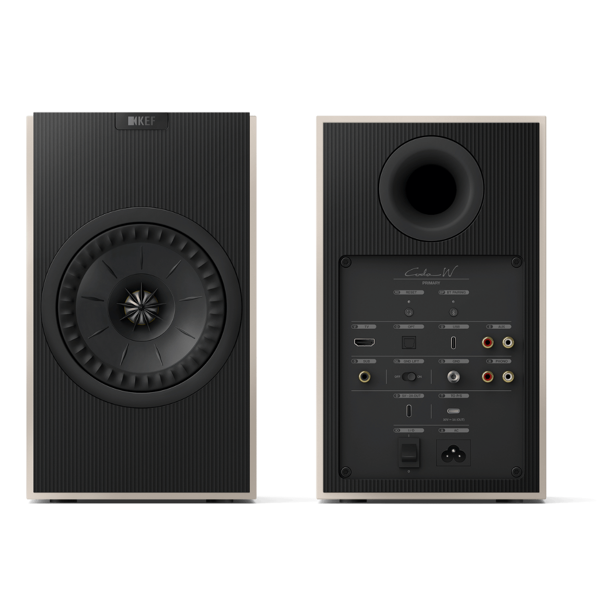 KEF Coda W Active Speakers #colour_Nickel Grey