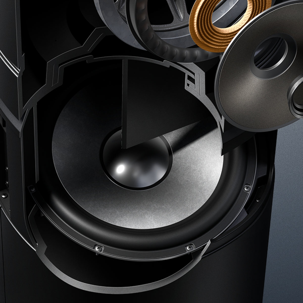 KEF BQ11 8” Uni-Q 3-Way Outdoor Bollard Speakers