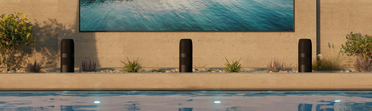 KEF BQ9 6.5” Uni-Q 3-Way Outdoor Bollard Speakers