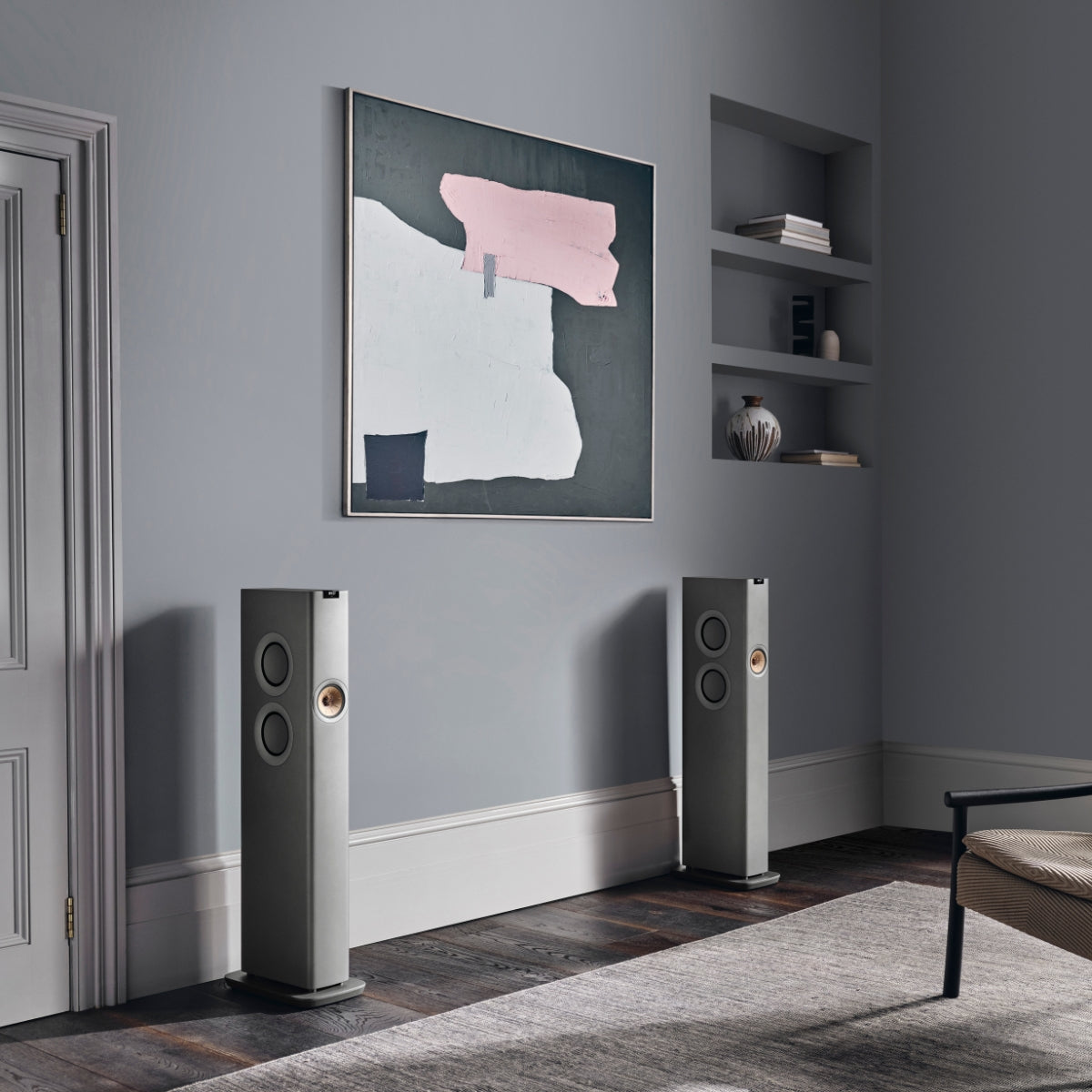 KEF LS60 Wireless | Active Floorstanding Speakers #colour_titanium grey