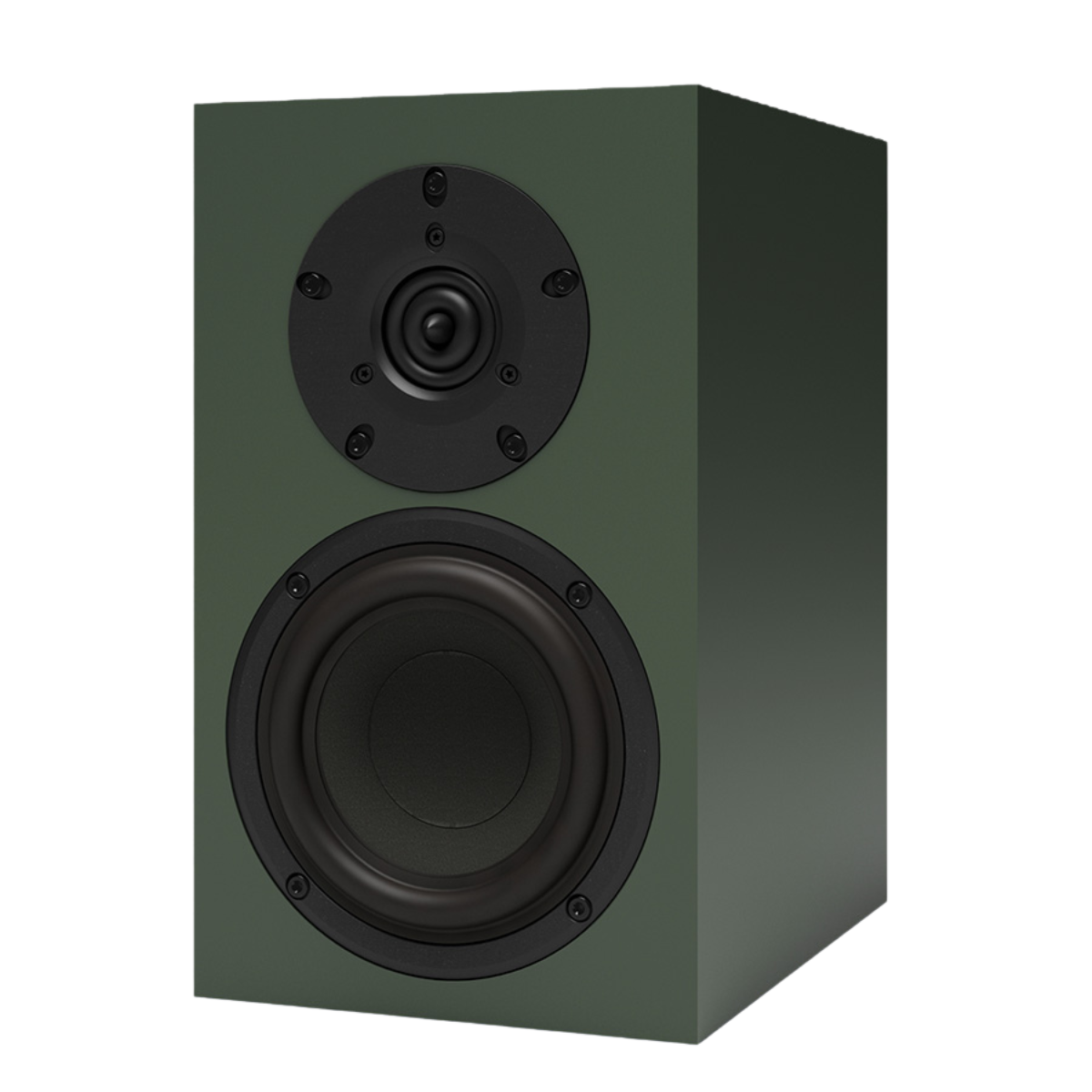 Krix Equinox Evara Bookshelf Speakers Studio Green #colour_Studio Green