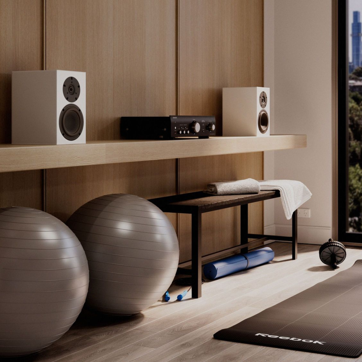 Krix Equinox Evara Bookshelf Speakers Studio White Life Style