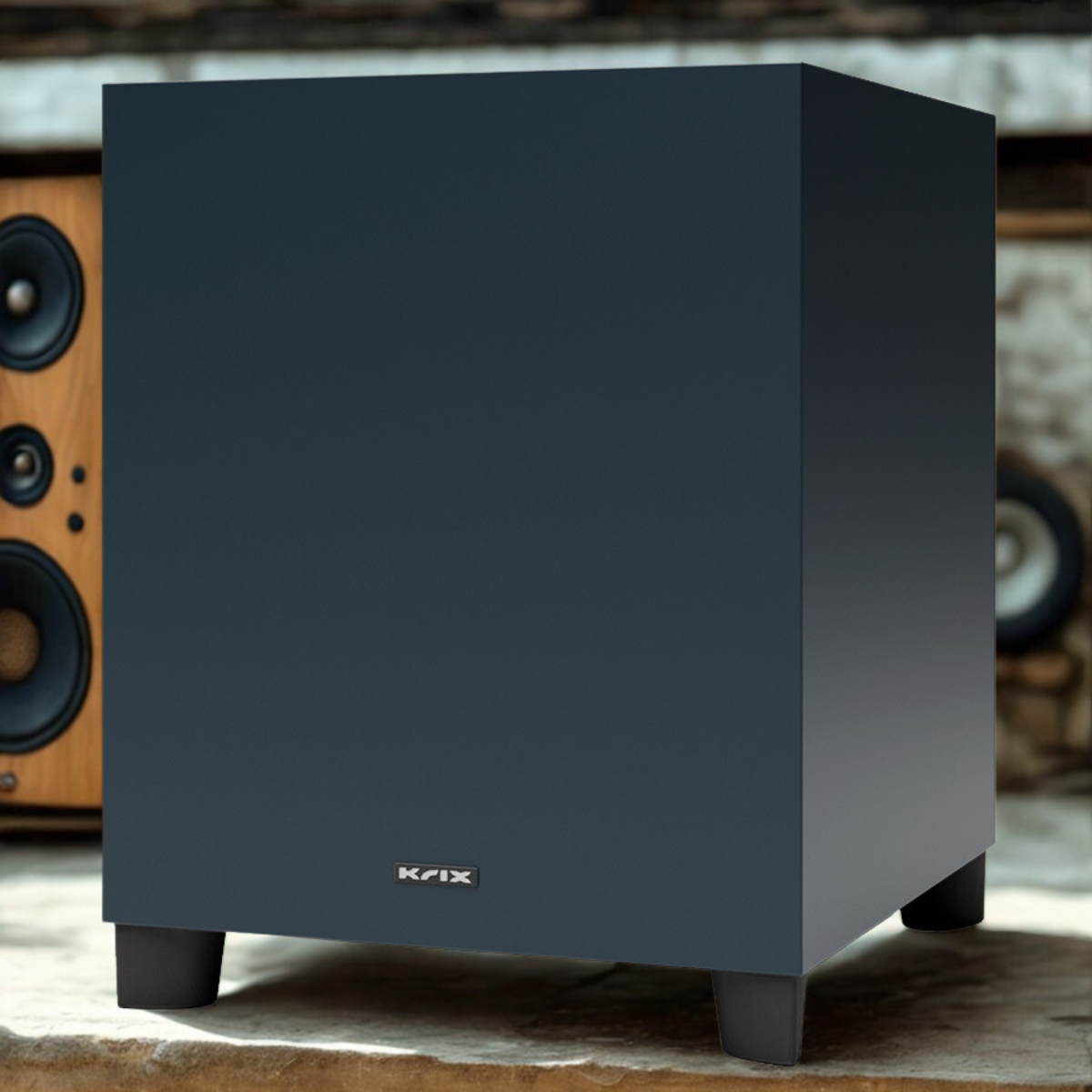 Krix Seismix 1 Evara Active Subwoofer Studio Navy #colour_Studio Navy