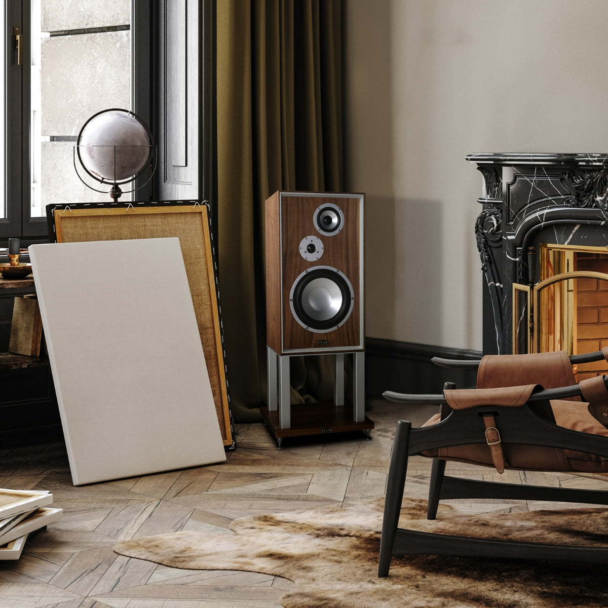 Leak Sandwich 250 Loudspeakers in living room #style_with stands