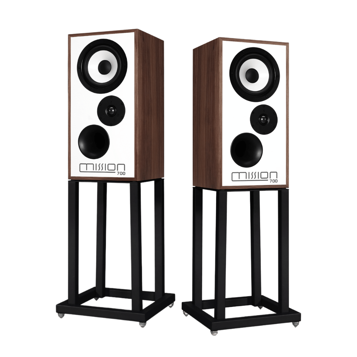 Mission 700 Speakers with stands #colour_walnut