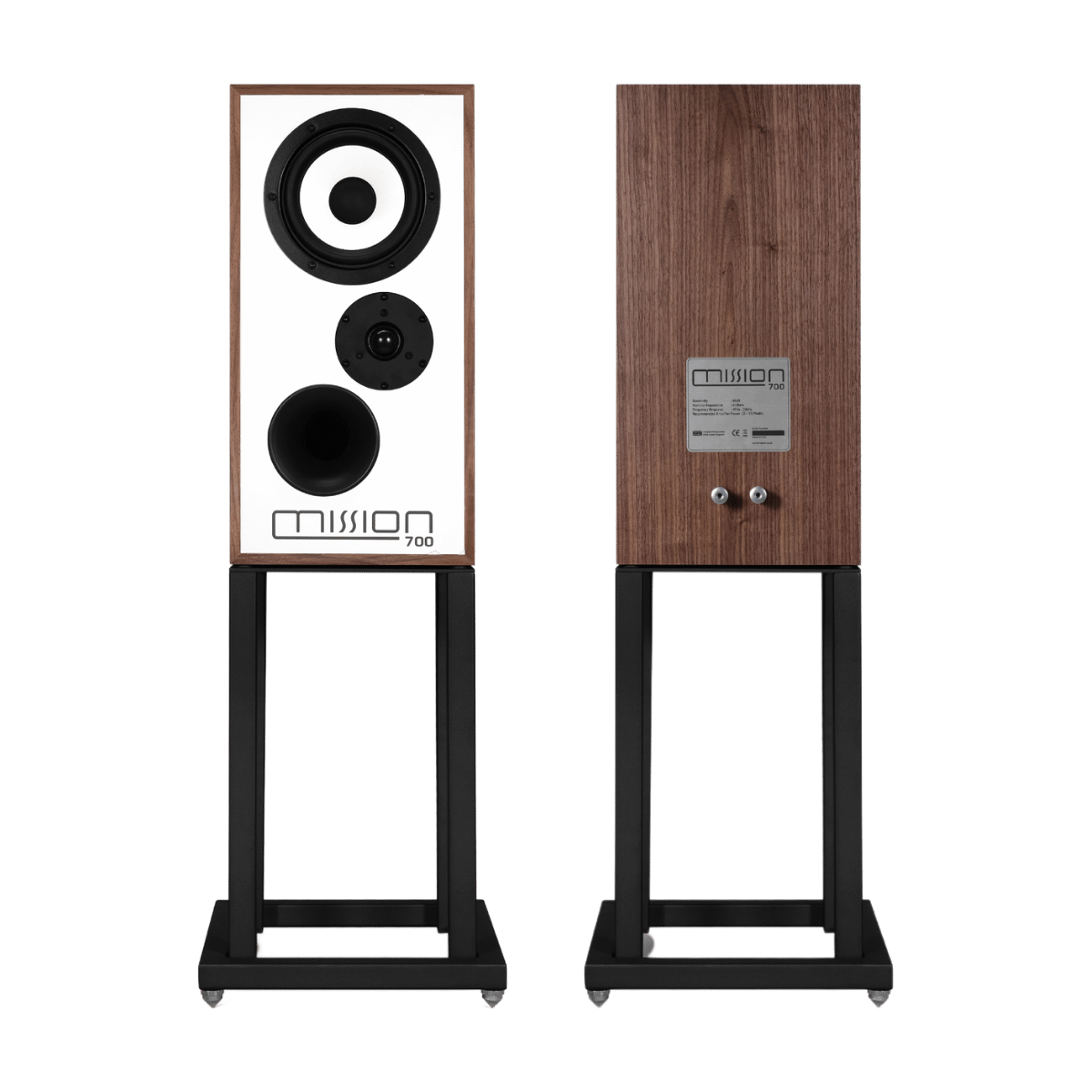 Mission 700 Speakers with stands #colour_walnut
