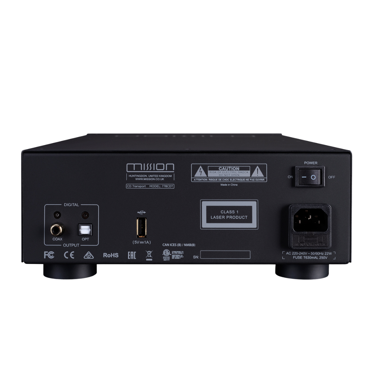 Mission 778CDT CD Transport #colour_black