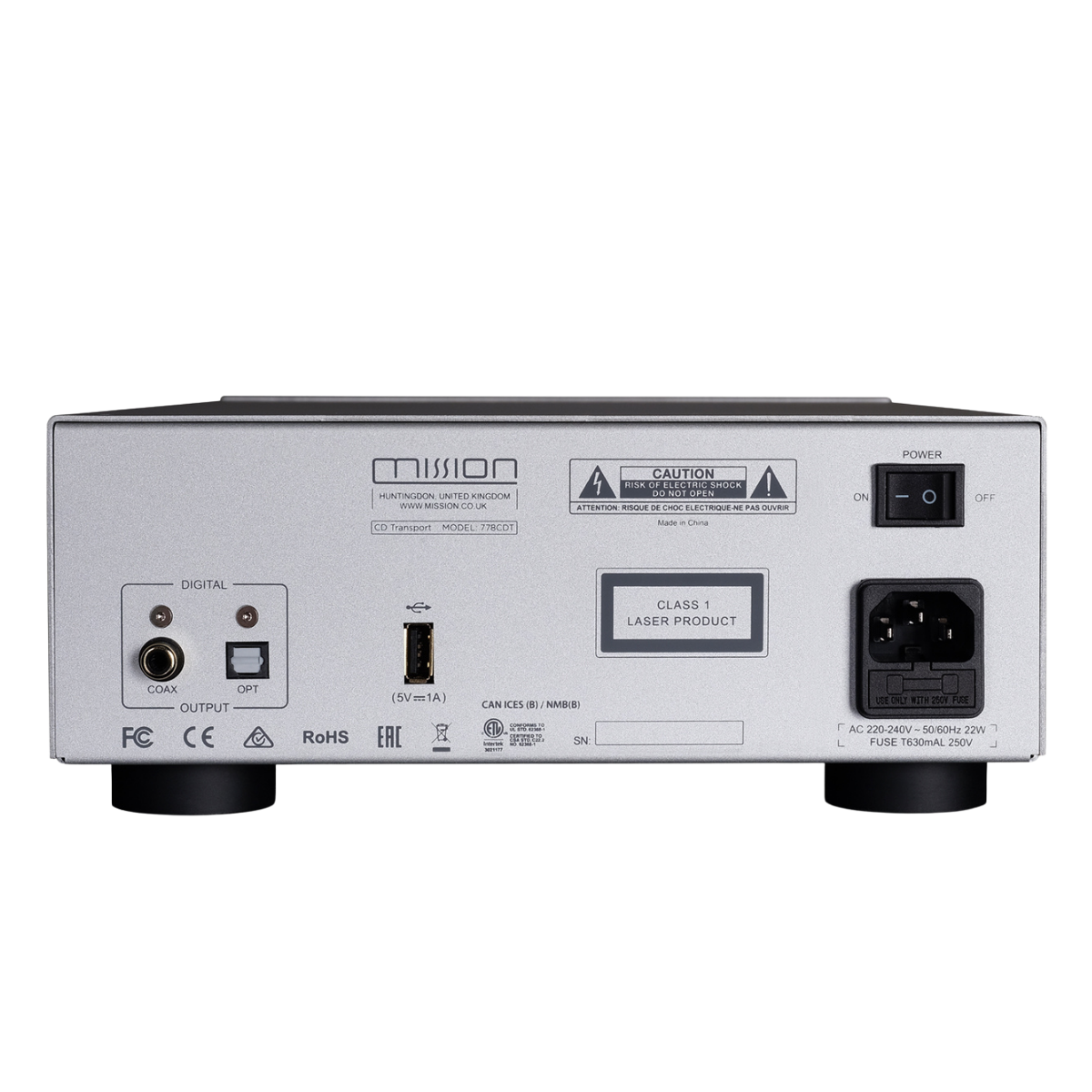 Mission 778CDT CD Transport #colour_Silver