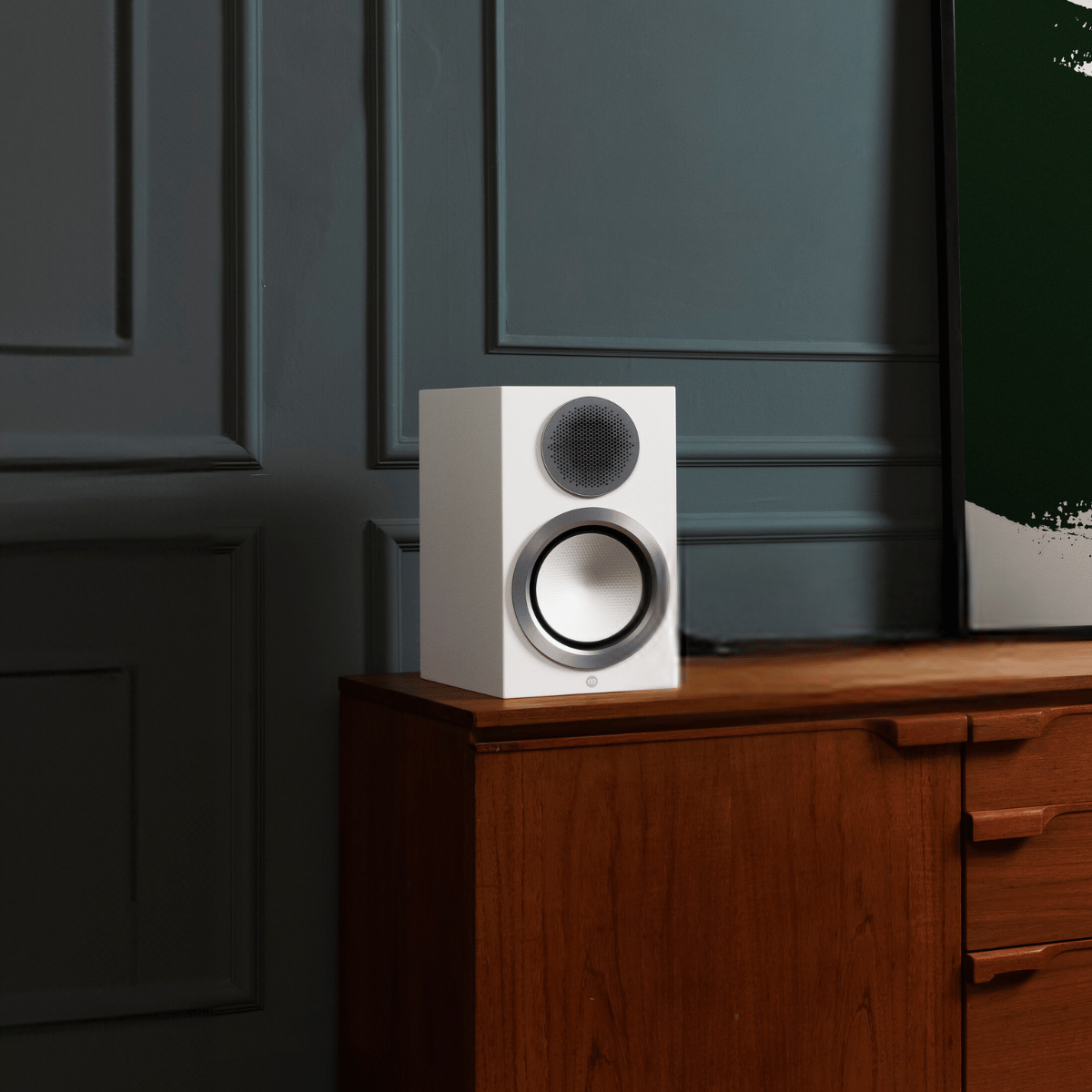 Monitor Audio Gold 50 6G Bookshelf Speakers #colour_satin white