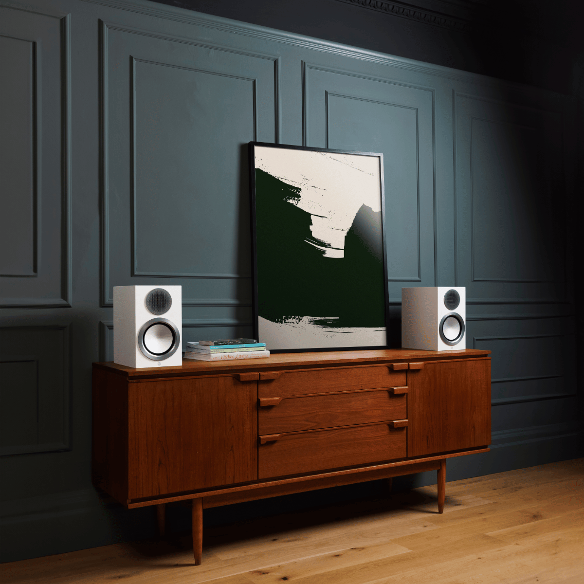 Monitor Audio Gold 50 6G Bookshelf Speakers #colour_satin white