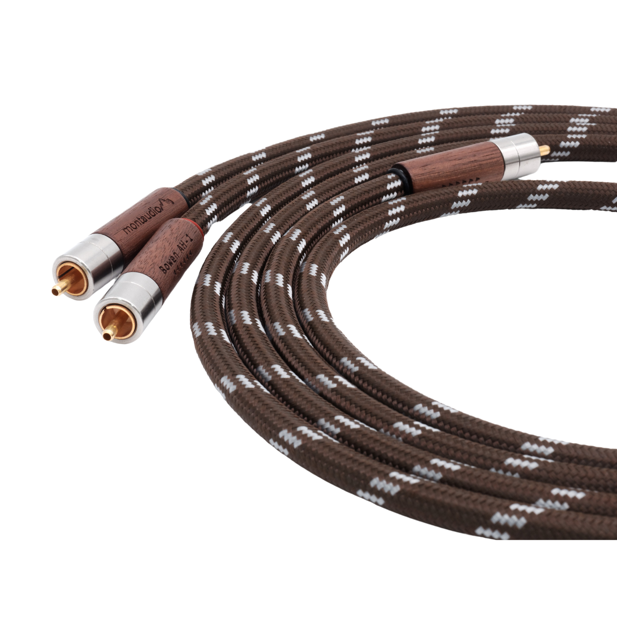 Montaudio Bowen AH-1 Silver Hybrid RCA Cables