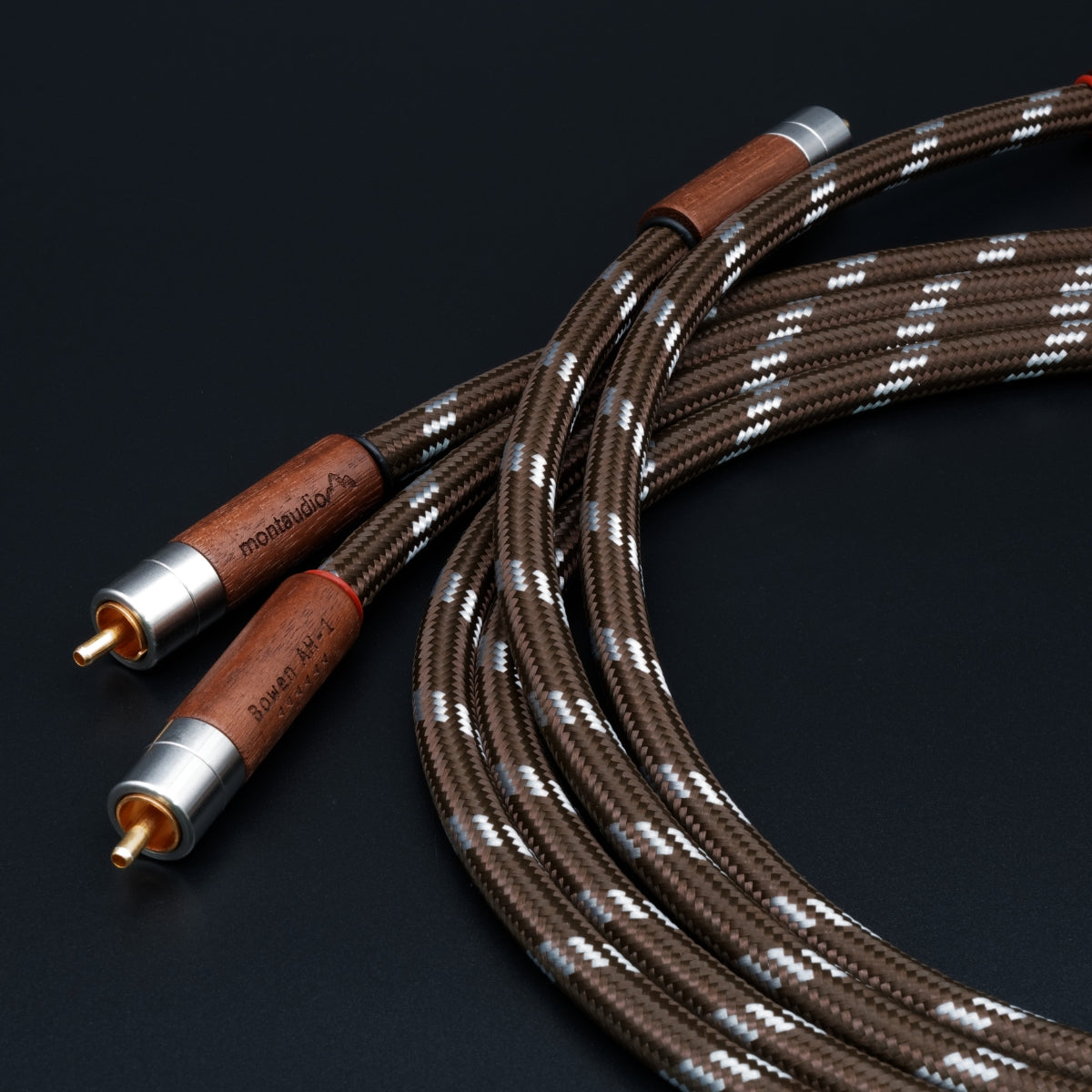 Montaudio Bowen AH-1 Silver Hybrid RCA Cables