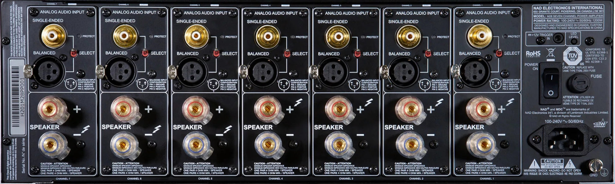 NAD M28 Seven Channel Power Amplifier