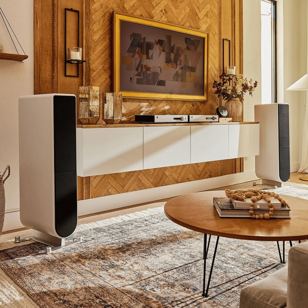 PS Audio Aspen FR10 Floorstanding Speakers White #colour_pearl white