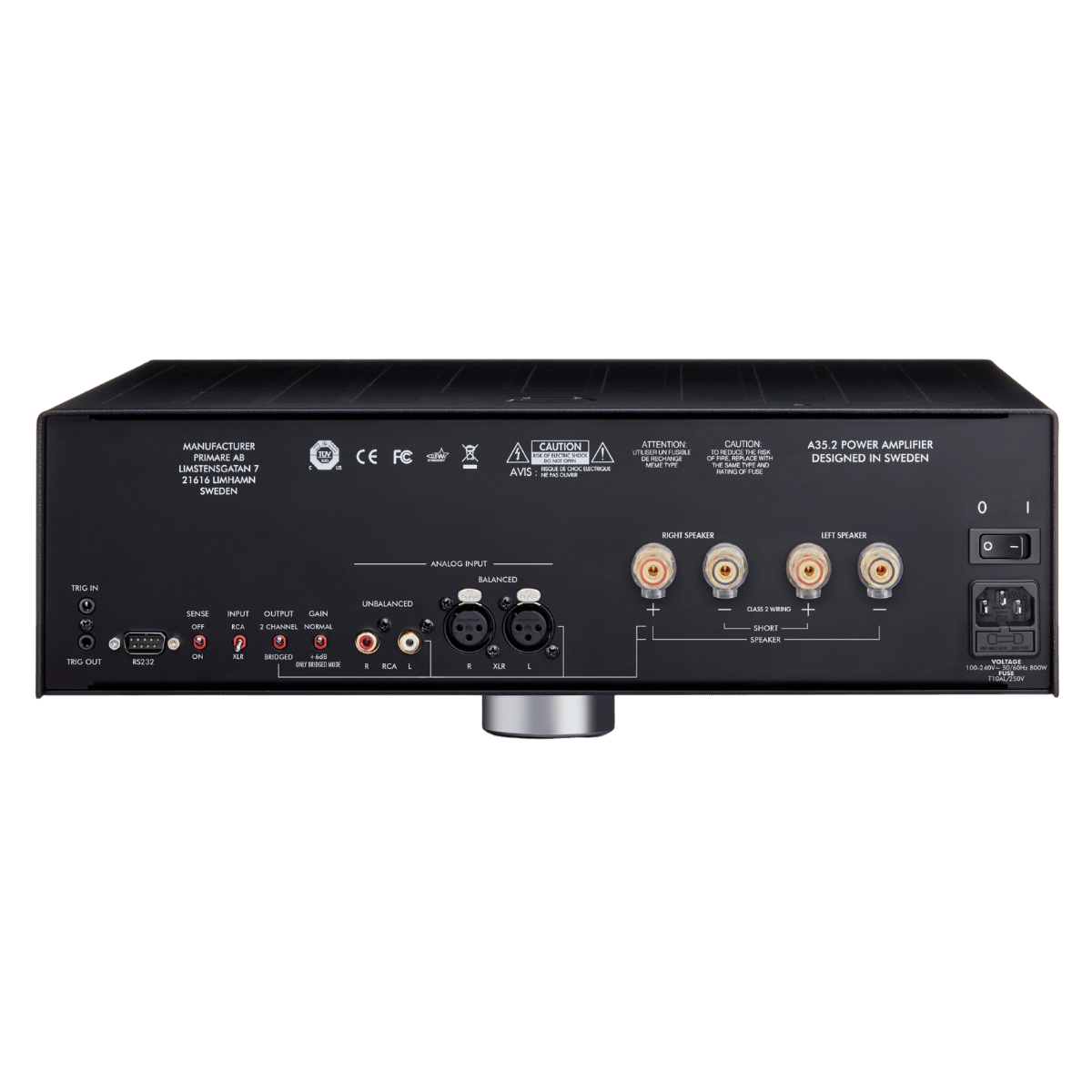 Primare A35.2 Stereo Power Amplifier Black #colour_black