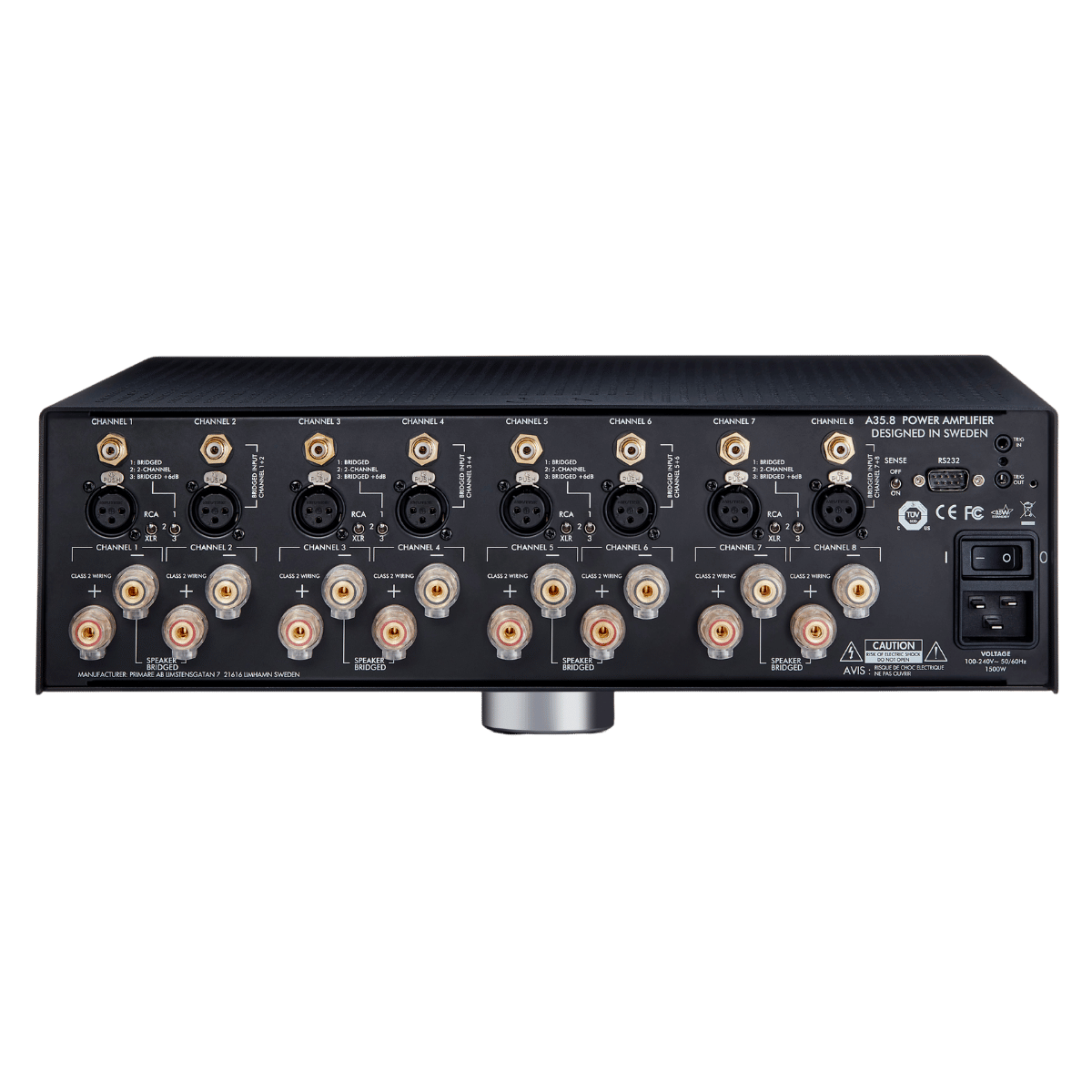 Primare A35.8 8-channel Power Amplifier Black #colour_black