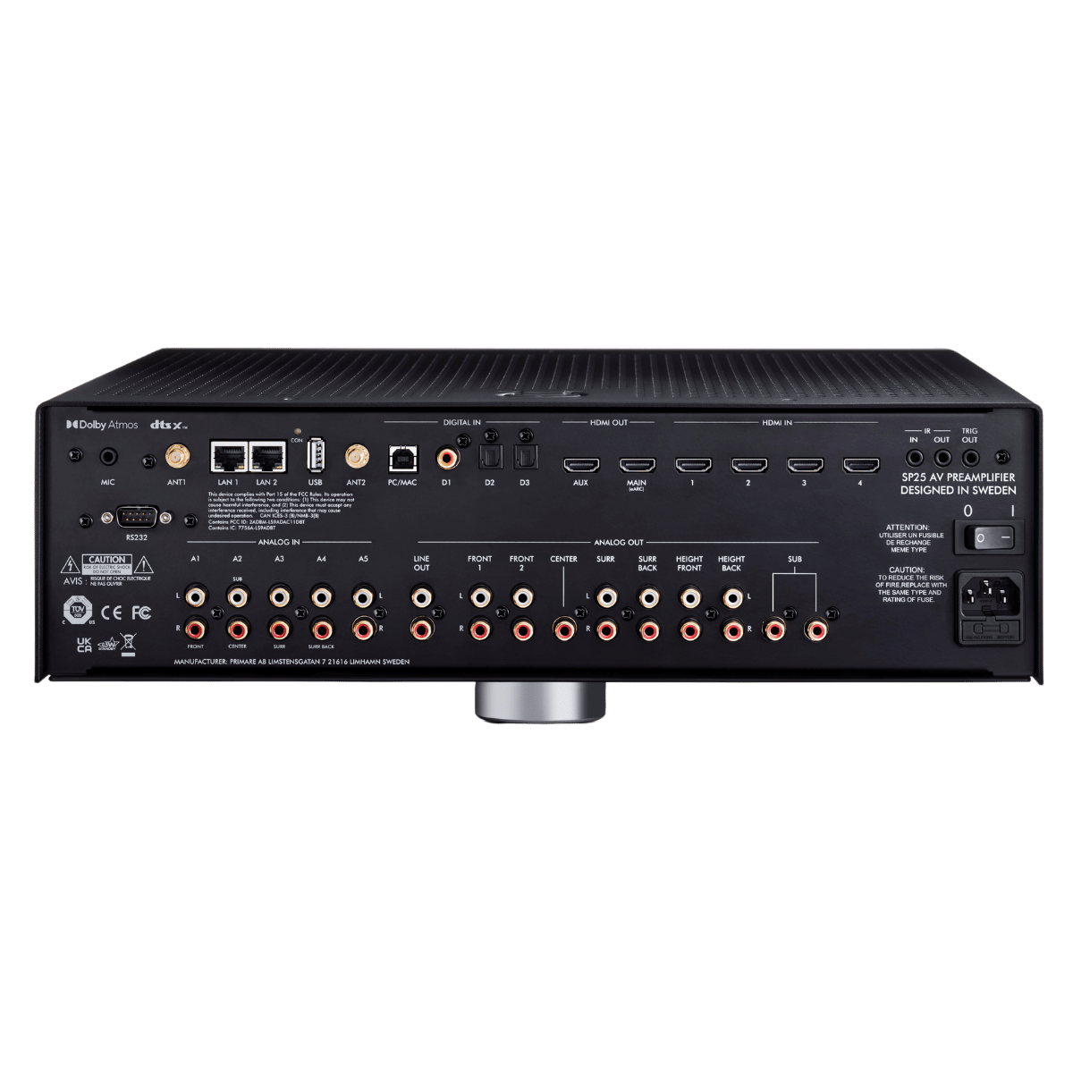 Primare SP25 Prisma 11-channel AV Preamplifier Black #colour_black