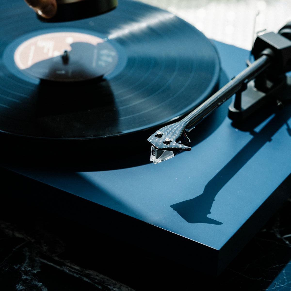 Pro-Ject Debut Evo 2 Turntable #colour_Satin Steel Blue
