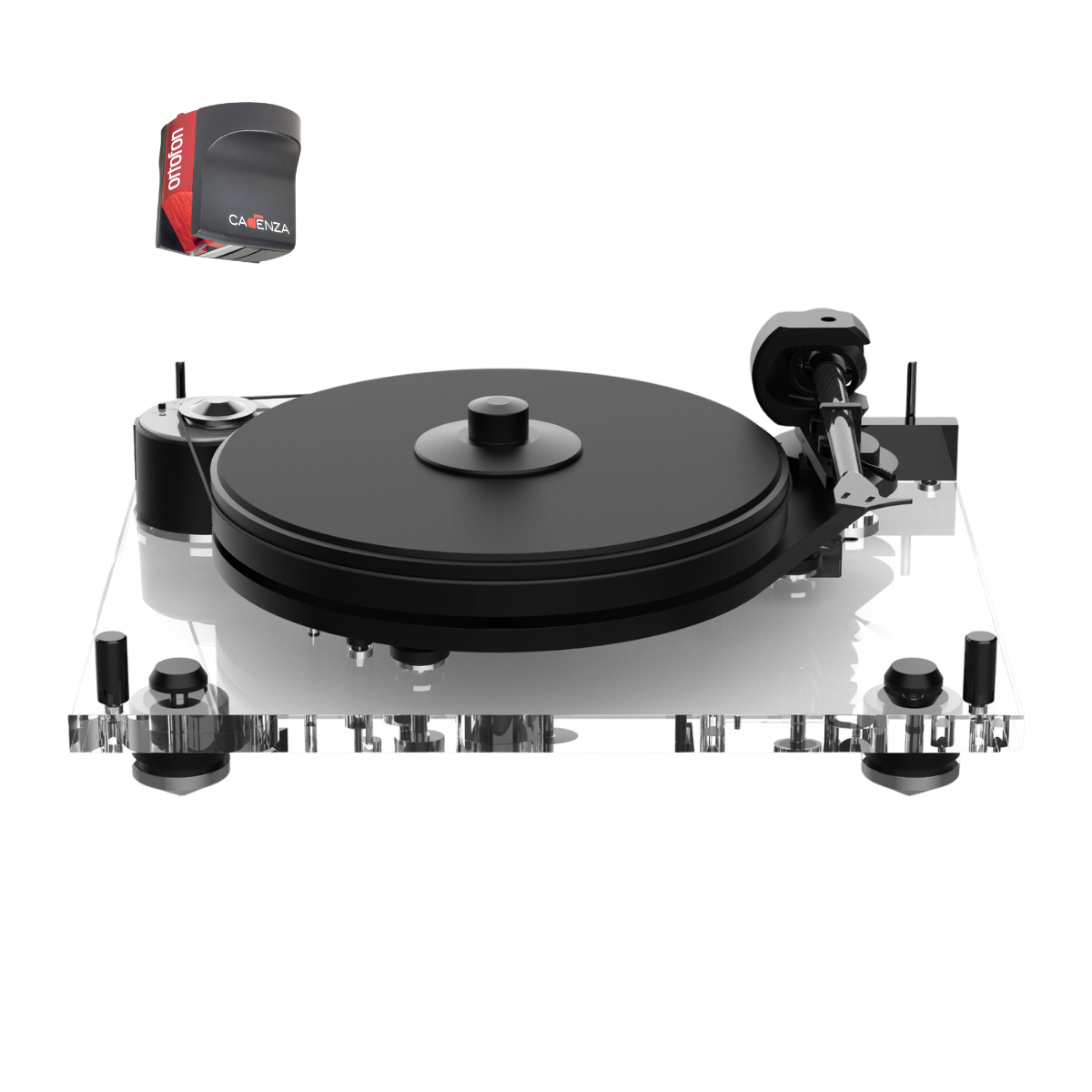 Pro-Ject 6Perspex Turntable #Cartridge_Ortofon Cadenza Red