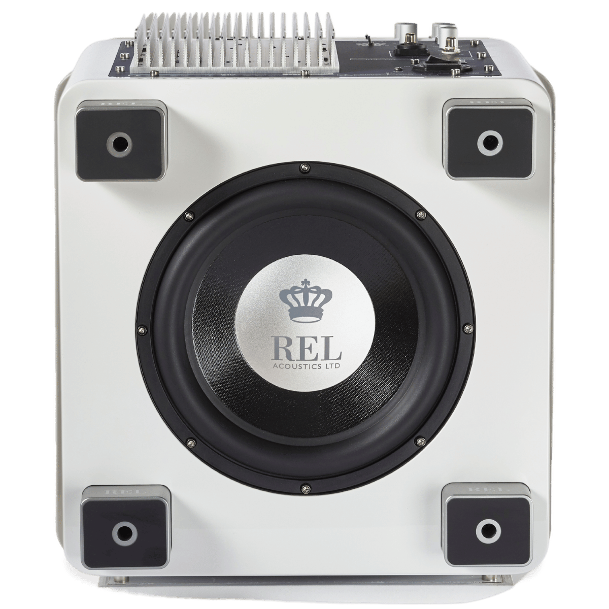 REL T9X 10" subwoofer #colour_high gloss white